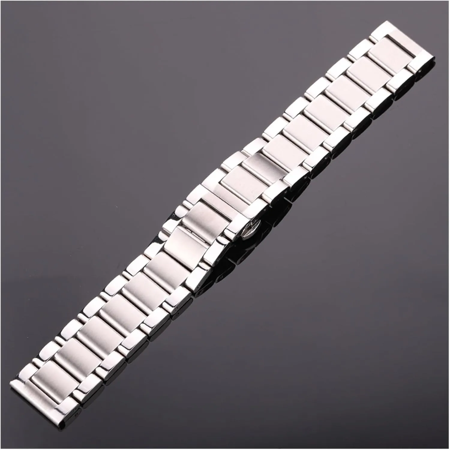 yaoqijie Stainless Steel Watch Band Bracelet 18 20 21 22 23 24mm Women Men Solid Metal Wristband Replacement Strap Accessories With Tool lasting