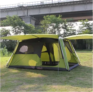YXCKG Family Tents Camping Tent 8 Person, Double Layer Tent- Ultra Large Waterproof Dome Tent with Porch, Easy to Set Up, Instant Tent with Sun Shelter
