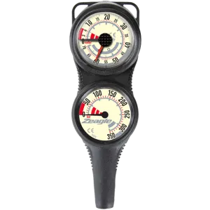 Zeagle Combo 2 Gauge Slim-Line w/Miflex Hose (Metric)