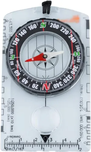 Zhong Multifunctional Map Compass, North Needle, Orienteering Professional High-Precision Portable Sports Map Scale