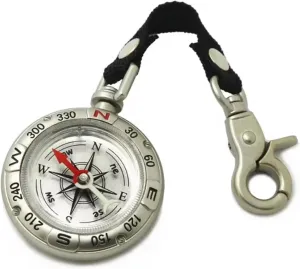Zincs Alloy Pocket Compasses with Lanyard Portable Pocket Compasses Navigation Tool Climbing Equipment Easy to Carry